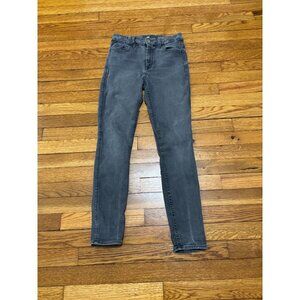 7 for all Mankind Womens High Waist Skinny Jeans Size 27 Gray Stretch Denim